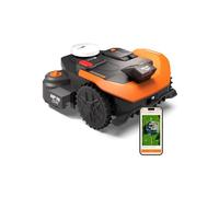 Robot tondeuse connecté sans fil WORX VISION CLOUD 2WD - Jusqu'à 1200 m²- WR312E (caméra 4K IA, VSLAM + RTK Cloud, Cut-to-Zero)