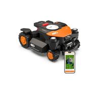 WORX Vision Cloud 4WD Robot Tondeuse WR342E, sans Fil périphérique, jusqu'à 2000 m² (évitement d'obstacles par IA, Navigation VSLAM + RTK Cloud, Pente de 84%, cartographie Auto, contrôle Via l'app)