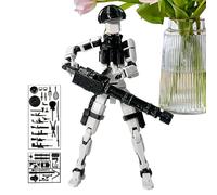 Robot Toy, Flexible Joint Figure, 5.3 Inches Jointed Movable | Collection Multi-Jonted Movabl Tioy | Mechanical Jointid Craft Artistic Decoration for Adults Kids Teen Friends Display