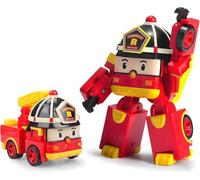 Robot transformable Robocar Poli Roy, figurine d'action transformable de 4 pouces, sauvetage d'anniversaire de vacances