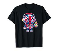 Robot Union pour Enfants, Drapeau Britannique et Arc-en-Ciel Slushy T-Shirt