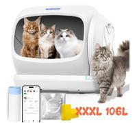 Robotail C42 Bac à Litière Automatique XXL 106l Pour Chats - Auto-nettoyant Connecté App, Spécial Multi-chats