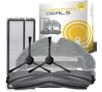 Roboter Deals - Kit d'accessoires, kit de rechange pour Dreame D10S Plus (1 brosse principale, 2 filtres, 2 tampons, 2 brosses latérales) robot aspirateur.