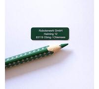 Roboterwerk Plaque d'immatriculation pour drone - 3 lignes, plaque nominative et/ou avec e-ID demandé à partir de 2021, 30 x 10 mm, aluminium anodisé vert