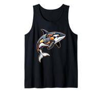 Robotic Orca Cybernetic Whale Futuriste Ocean Beast Débardeur