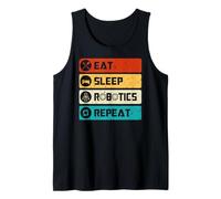 Robotics Engineer Funny Robot, Eat Sleep Robotics Repeat Débardeur