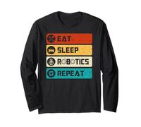 Robotics Engineer Funny Robot, Eat Sleep Robotics Repeat Manche Longue