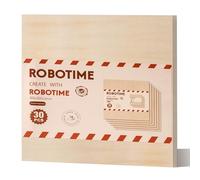 ROBOTIME 30 Pièces Tilleul Placages en Contreplaqué, 305x305x3mm, Planche Bois Brut, Panneau Feuille Découpe Laser, Idéal Pour Peinture, Pyrogravure, Bricolage Fabrication De Maquettes