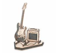 Robotime 3d Puzzle Guitare Électrique En Bois