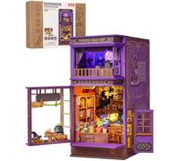 ROBOTIME Book Nook Boutique Magique LED, Diorama 3D Bois DIY