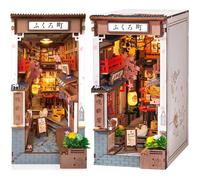 ROBOTIME Book Nook Maison Miniature Sakura Wine Alley avec Lampe - Décoration DIY