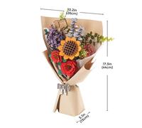 Robotime-Bouquet De Fleurs En Bois,Puzzle 3d Pour Petite Amie,Beau Cadeau Fait À La Main,Matériaux Pour Cuillère À Soupe, - Type Tw01h #B