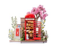ROBOTIME Cabine Téléphonique Maquette en Bois à Construire pour Adulte | 116 pièces, Sans colle, Puzzle 3D Bois, Kiosque de lecture londonien, Kit de construction relaxant, Déco & cadeau