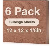 ROBOTIME Contreplaqué 3mm A3 Bubinga Lot de 4 Planche Bois Brut Bouleau Panneau Feuille Découpe Pyrogravure Gavure Laser Bois
