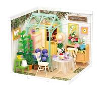 Robotime Dw013b Maison Miniature Et Coin Livre Diy Maison Miniature Bricolée-Robotime