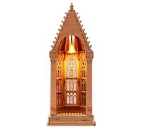 ROBOTIME Geometric Cathedra Puzzle 3D en Bois, Maquette Gothique | Sur un bureau, cette scène à construire soi-même constitue un cadeau pour adultes et adolescents amateurs d’art classique