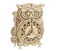 ROBOTIME Horloge Hibou en Bois avec Minuteur & Cloche, LK503