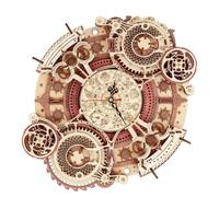 Robotime Horloge murale Puzzle 3D en bois Ensemble en bois Kits de construction mécaniques Jeu de puzzle en bois Cadeau pour enfants Meilleur cadeau de Noël 601