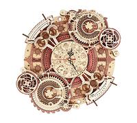 ROBOTIME Horloge Murale Zodiaque Steampunk Maquette en Bois, LC601