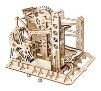 Robotime jeu de construction Piste à billes Ascenseur Sous-verre en bois brun 224 pièces G