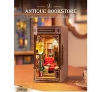 ROBOTIME Kit de coin de livre à faire soi-même, serre-livres décoratif, kit de maison miniature avec LED (librairie)