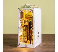 ROBOTIME Kit de coin de livre à faire soi-même, serre-livres décoratif, kit de maison miniature avec LED (Sunshine Town)