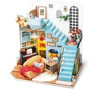 Robotime kit de construction d'une maison de poupée de 23 cm en bois/textile 3 pièces G