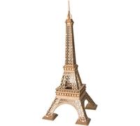 Maquette en bois - La Tour Eiffel - 121 pièces - ROBOTIME - Jaune - A monter soi-même - Enfant