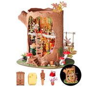ROBOTIME Kit Maison Miniature à Construire Fairytale Tree House, Kit de Construction 3D en Bois avec Éclairage LED, Cadeau d'anniversaire Créatif pour Adultes et Adolescents