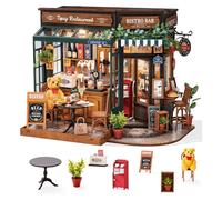 Robotime Maison de poupée à assembler soi-même Le restaurant du titreur 23,6 x 17,8 x 18 cm 1 pièce