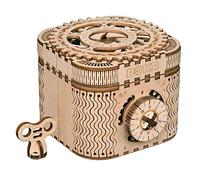Robotime kit de maquette Boîte au trésor 12,4 cm en bois 123 pièces