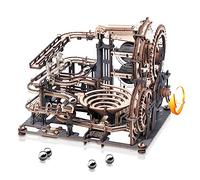 ROBOTIME Puzzle 3D Bois Course de Marbre - Maquette pour Adultes avec Boule en Acier - Night City pour Un Anniversaire Ou La Saint-Valentin