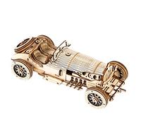 Robotime Puzzle 3D Bois Maquette Kits Voiture de Grand Prix Casse Tete pour Adulte Mecanique Construction en Bois Artisanale pour Enfants, Adolescents