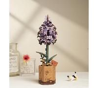 ROBOTIME Puzzle 3D en Bois Fleurs Lilas, Puzzle de Fleurs Artificielles, Kits de Construction pour Adultes de Bricolage, pour la Saint-Valentin, la Fête des Mères et Noël