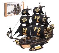 Robotime Puzzle 3D en bois Le bateau Pégase 47 x 18 x 39 cm 1 pièce