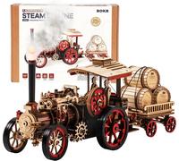 Robotime Puzzle 3D en bois machine à vapeur 36 x 12 x 14,6 cm 1 pièce