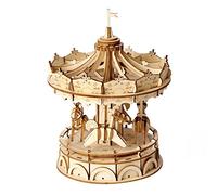 Puzzle 3d en bois carrousel