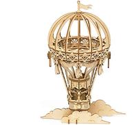 ROBOTIME Puzzle 3D Hot Air Ballon en bois – 140 pièces – pour enfants de 14 ans et plus