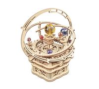 ROBOTIME Puzzle 3D en bois Nuit étoilée AMK51 – Boîte à musique 13,5 x 13,5 x 15,5 cm