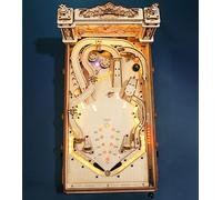 ROBOTIME Puzzle en Bois 3D Flipper, Maquette Mécaniques en Bois Construire pour Adultes et Adolescents, Pinball Cadeaux de Noël et d'anniversaire