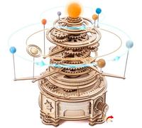 ROBOTIME Puzzles 3D en bois pour adultes Kit de modèle de système solaire Orrery - Artisanat pour adultes et adolescents - Cadeau