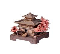 ROBOTIME Puzzles 3D, Maquettes en Bois pour Adultes - Puzzles en Bois pour Adultes, Maquettes d'architecture Classique à Construire Soi-même pour et Les Adolescents (Sakura Pavilion)