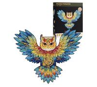 ROBOTIME Puzzles en Bois - Chouette, 200 pièces Puzzle Bois pour Adolescents et Adultes, 368x275cm, Puzzles Éducatifs Colorés pour Anniversaire, Noël