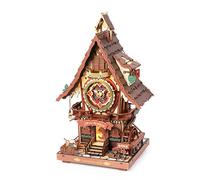 Robotime Rokr 3D Puzzle en bois Kit d'horloge coucou Style forêt noire avec oiseau de travail Kit de modèle d'horloge bricolage pour enfants modèle adulte Bois