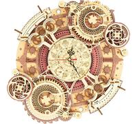Kit de construction - ROBOTIME - Horloge murale zodiac - Bois - Multicolore - 33,5 x 5,5 cm