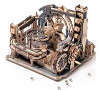 Robotime Rokr Kits de modèles électriques, puzzle 3D en bois, port spatial en marbre, casse-tête, jouet de construction, cadeaux pour hommes/femmes/adolescents Linkage package