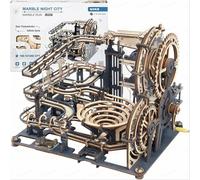 Robotime ROKR Puzzle 3D bois circuit à billes ville de nuit 32,5x21,4x22,8cm 1 pièce