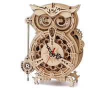 Robotime ROKR Puzzle 3D bois horloge hibou 21,3x12,4x25,8cm 1 pièce