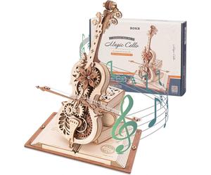 Robotime ROKR Puzzle 3D bois violoncelle magique - 27,5x27,5x47,5 cm - 1 pièce