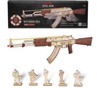 Robotime ROKR Puzzle 3D en bois Pistolet d'assaut Justice Guard - 72 x 5,5 x 22 cm